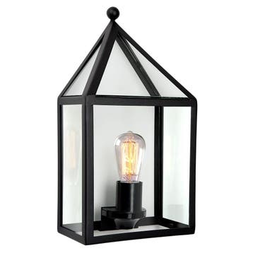 Strak &amp; modern Buitenlamp Laren Zwart Wandlamp Plat, Tuin en Terras, Overige materialen, Verzenden, Wandlamp, Nieuw