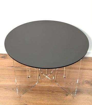 Mrn.D - moderno - Table basse - plexiglas - noir transparent