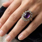 Zonder minimumprijs - Ring - 18 karaat Geel goud, Zilver -, Nieuw