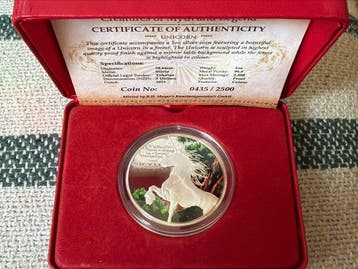 Tokelau. 5 Dollars 2014, Unicorn colorized - 1 oz (.999) mit