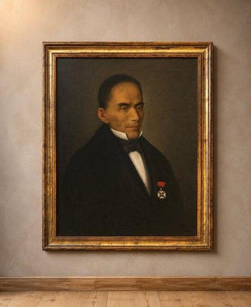 Italiaanse school (XIX) - Ritratto di Gentiluomo con Croce