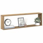 vidaXL Wandschappen kubus 2st 100x15x30cm bewerkt hout, Verzenden, Nieuw