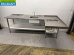 RVS Spoeltafel spoelbak met fornuis 261 x 151 cm Horeca, Zakelijke goederen, Ophalen of Verzenden, Nieuw in verpakking