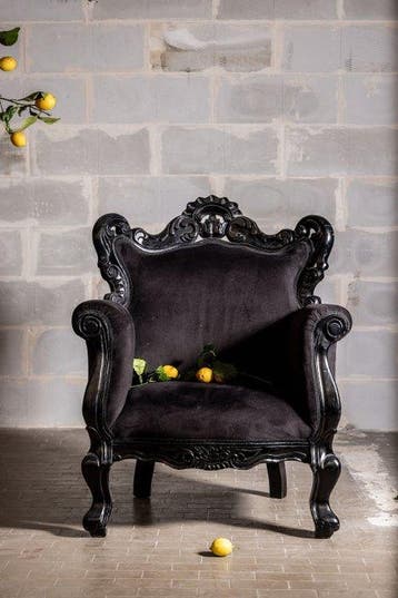 Fauteuil - Hout, Katoen, Antiek en Kunst