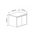 Florence Onderkast Manchester 60cm Hout, Huis en Inrichting, Ophalen of Verzenden, Nieuw