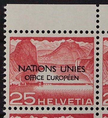 Zwitserland 1950 - Zwitserland ONU 1-11 I, ** in, Gestempeld