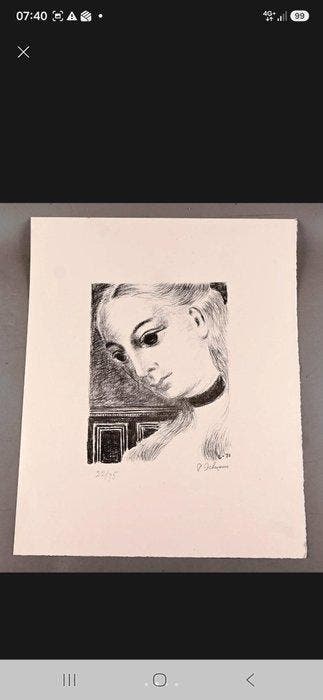 Paul Delvaux (1897-1994) - Anne de profil