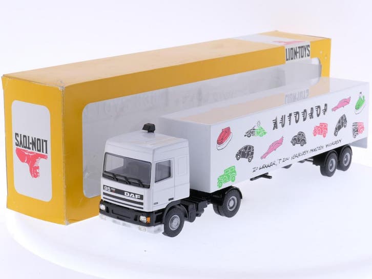 Schaal 1:50 Lion-toys No. 36 DAF 95-400ATi met Autodrop..., Hobby & Loisirs créatifs, Voitures miniatures | 1:50, Enlèvement ou Envoi