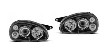 Angel Eyes koplampen Black geschikt voor Opel Corsa B, Auto-onderdelen, Verzenden, Nieuw, Opel