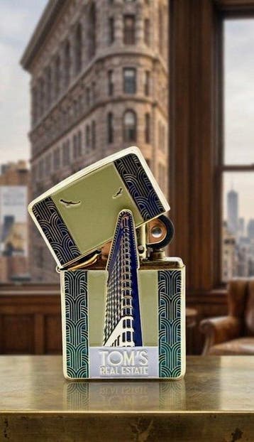 Zippo - Zippo Tom’s Real Estate 3 limited edition Flatiron -, Verzamelen, Nieuw