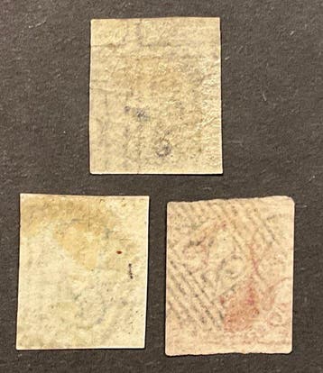 België 1849/1850 - Leopold 1 : Medaillon met watermerk in, Postzegels en Munten, Postzegels | Europa | België, Gestempeld