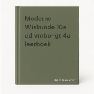 Moderne Wiskunde 10e ed vmbo-gt 4a leerboek 9789001822118, Verzenden