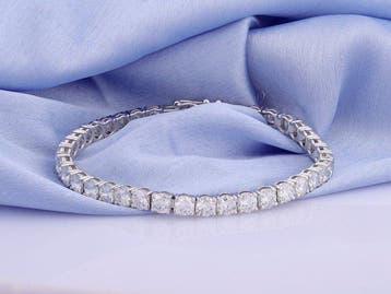 Armband - 14 karaat Witgoud - 12.38ct. tw. Diamant, Nieuw