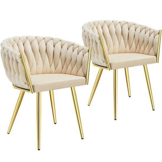 2dekans | tectake Eetkamerstoel Astano – Fluweel – Zwart, Maison & Meubles, Chaises, Enlèvement ou Envoi