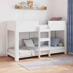 vidaXL Stapeld bed voor kids Wit 75 x 190 cm Bewerkt hout, Verzenden