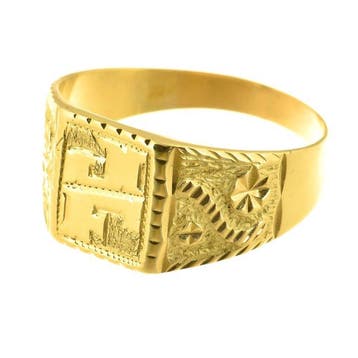 Bague tendance - 18 carats Or jaune, Bijoux, Sacs & Beauté