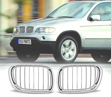 CALANDRES AVANT BMW X5 99-03 CHROMÉ, Autos : Pièces & Accessoires, Verzenden