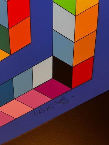Victor Vasarely (1906-1997) - Babel (1978), Antiquités & Art