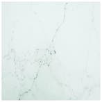 vidaXL Tafelblad marmerontwerp 6 mm 70x70 cm gehard glas wit, Huis en Inrichting, Verzenden, Nieuw