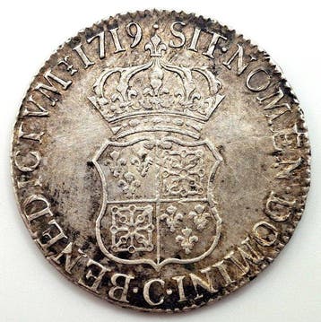 Frankrijk. Louis XV (1715-1774). Écu dit de France-Navarre