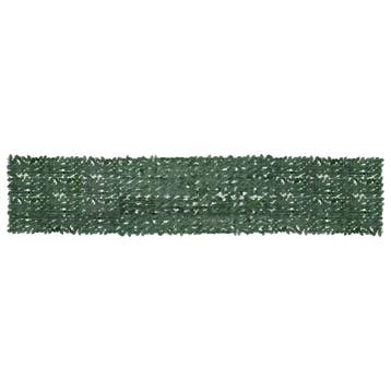vidaXL Balkonscherm met donkergroene bladeren 500x100 cm, Tuin en Terras, Verzenden, Nieuw