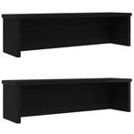vidaXL Keukenrekken stapelbaar 2 st 60x15x16 cm zwart, Verzenden