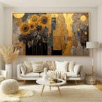 Mrs Art Prime - The Golden Sunflowers in Gustav Klimt Style