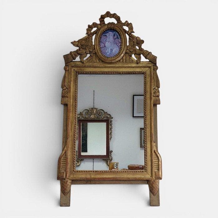 Wandspiegel - Hout, Goud, Antiek en Kunst, Antiek | Overige Antiek