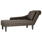 vidaXL Chaise longue kussen en rechterarmleuning kunstleer, Verzenden, Nieuw