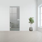 Glazen binnendeur XL voor opdek kozijn aluminium beslag-Link, Doe-het-zelf en Bouw, Glas en Ramen, Verzenden, Nieuw