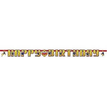 Brandweerman Sam Letterslinger Versiering 1,8m, Verzenden, Nieuw