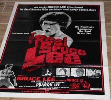 Movie poster - The Real Bruce Lee – Original Vintage US