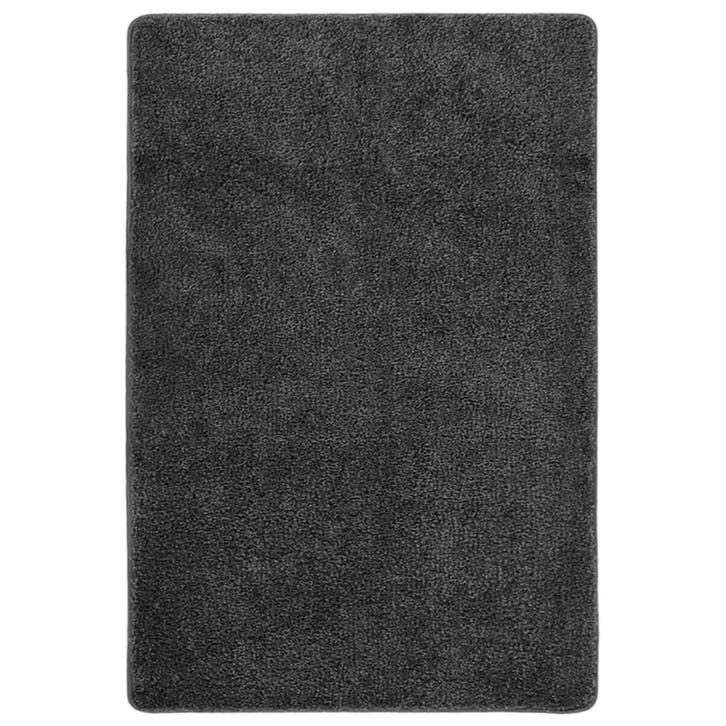 vidaXL Vloerkleed shaggy anti-slip 140x200 cm donkergrijs, Maison & Meubles, Ameublement | Tapis & Moquettes, Envoi