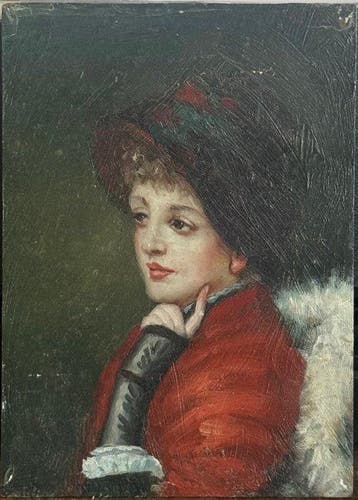 Scuola Europea (XIX-XX) - Profilo di Fanciulla
