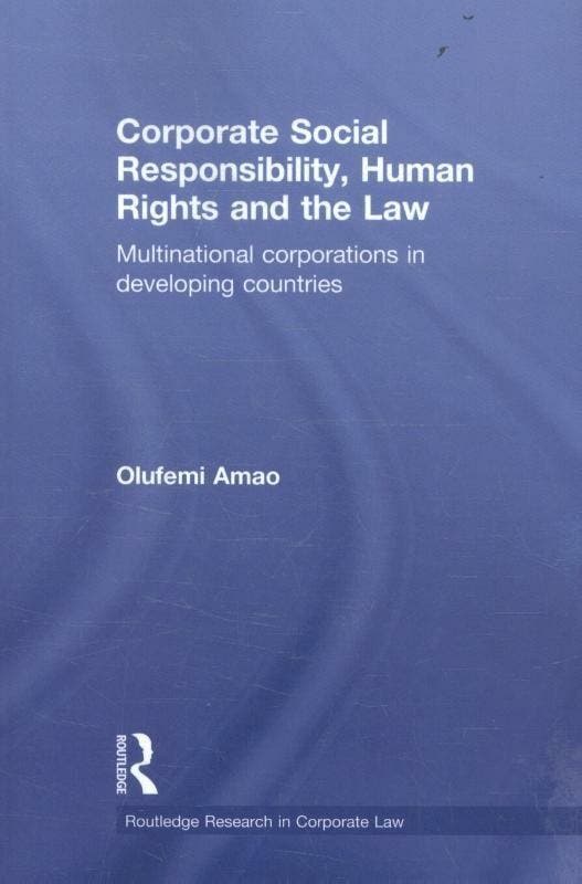 Corporate Social Responsibility, Human Rights and the Law, Boeken, Taal | Engels, Zo goed als nieuw, Verzenden