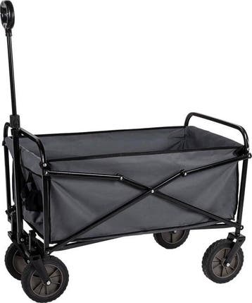 2dekans | Camp Active Opvouwbare Bolderkar - Zwart - 70KG -, Ophalen of Verzenden