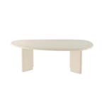 Salontafel Mangohout Organisch Maya Microcement 120 Beige cm, Verzenden, Nieuw, Industriële meubels, Overige vormen