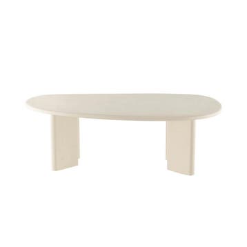 Salontafel Mangohout Organisch Maya Microcement 120 Beige cm, Verzenden, Nieuw, Industriële meubels, Overige vormen