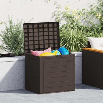 vidaXL Tuinbox 58,5x46x55 cm polypropeen bruin, Tuin en Terras, Verzenden, Nieuw