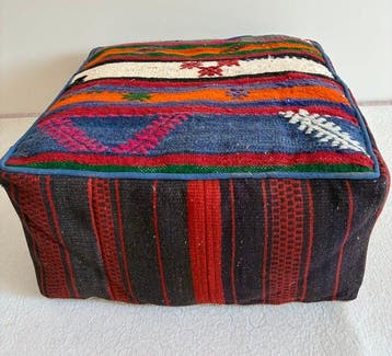 Pouf - Laine - Kelim pouffe