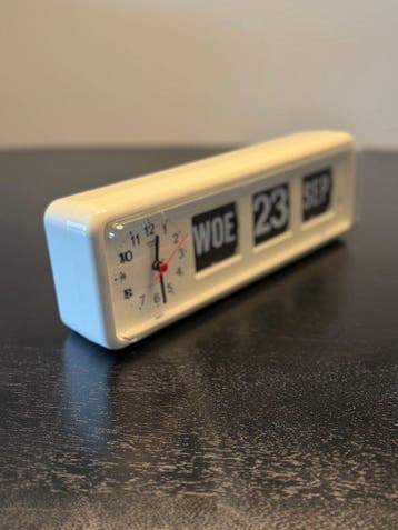 Flip klok - Rare Twemco BQ-38 Perpetual Calendar Flip Clock, Antiek en Kunst