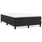 vidaXL Boxspring met matras fluweel zwart 120x190 cm, Verzenden, Nieuw