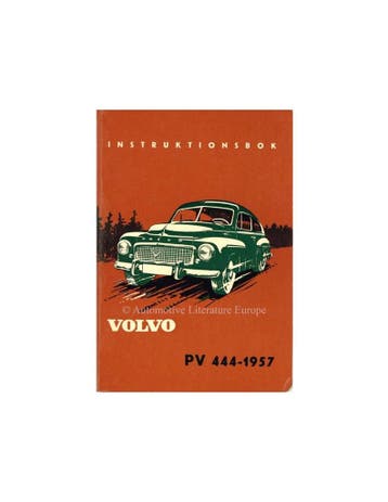 1957 VOLVO PV 444 INSTRUCTIEBOEKJE ENGELS, Ophalen of Verzenden