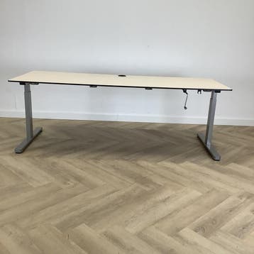 Eromes slingerbureau 200x80 cm, Ahorn - grijs, Gebruikt