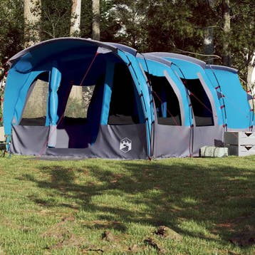 vidaXL Tunneltent voor gezin 8-persoons waterdicht blauw, Caravans en Kamperen, Verzenden, Nieuw