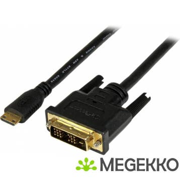 StarTech.com 2 m mini HDMI-naar-DVI-D-kabel M/M, Computers en Software, Verzenden, Nieuw