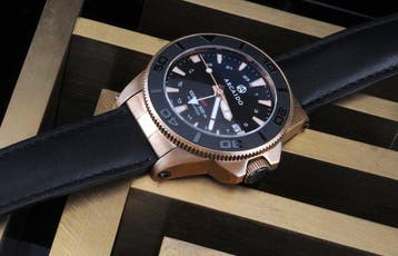 ARCAIDO - Primo Bronze GMT - Swiss Made - Sellita SW330, Nieuw