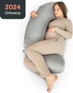 Rustige Nacht® Zwangerschapskussen C-vorm - Luxe Satijn hoes, Verzenden, Zo goed als nieuw