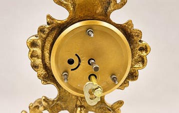 Tafelklok - Mercedes Clocks (Gebr. Hauser) - Brons -, Antiek en Kunst