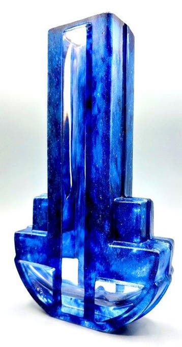 Daum  France - Vaas - Sublieme zeldzame sculpturale vaas, Antiquités & Art